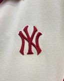  2610 - HÀNG CHÍNH HÃNG - ÁO THUN NEW ERA - POLO LOGO NY VIỀN ĐỎ - KEM - CODE: 14113663 