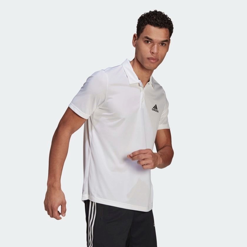  0865 - HÀNG CHÍNH HÃNG - ÁO ADIDAS POLO TRẮNG - * WHITE * CODE : GM2154 