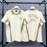  2612 - HÀNG CHÍNH HÃNG - ÁO THUN NEW ERA - POLO LOGO NY 1903 - KEM - CODE: 14113660 