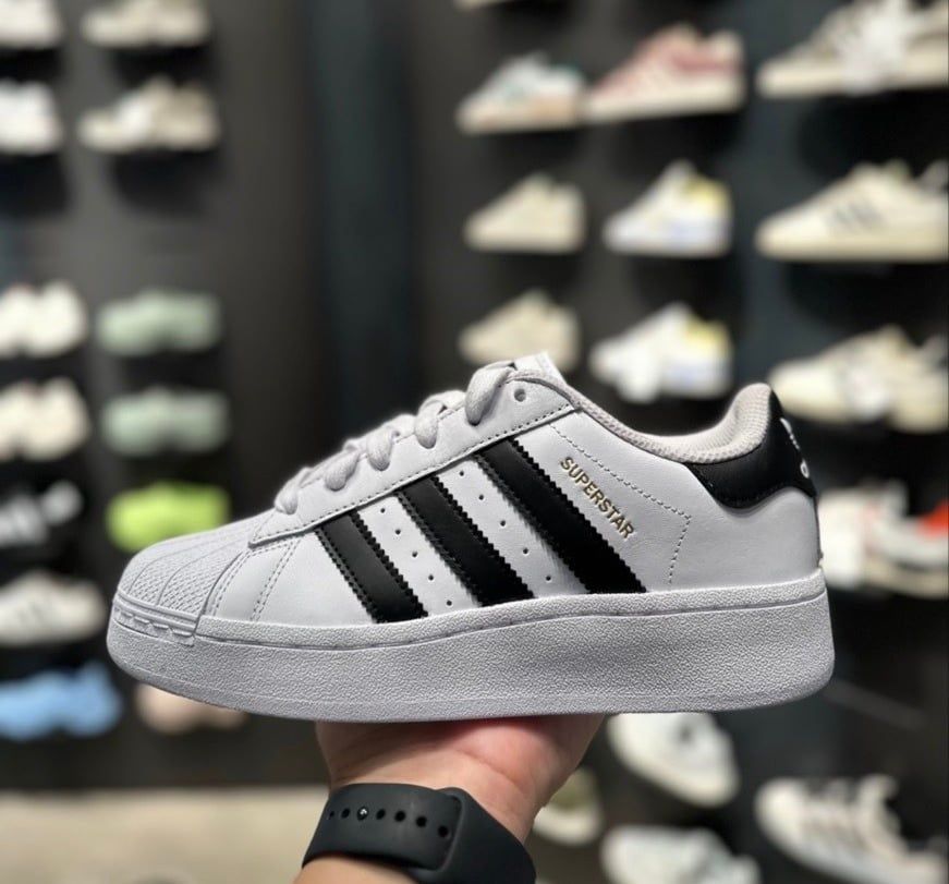  2029 - HÀNG CHÍNH HÃNG - GIÀY ADIDAS SUPERSTAR XLG  - *WHITE/GOLD LOGO* - Code: IF9995 