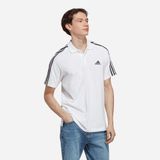  2565 - HÀNG CHÍNH HÃNG - ÁO ADIDAS POLO 2 SỌC LOGO NHỎ TRẮNG - * WHITE * CODE : IC9312 