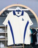  2605 - HÀNG CHÍNH HÃNG - ÁO THUN NEW ERA - POLO LOGO LA VIỀN XANH - KEM - CODE: 14113661 