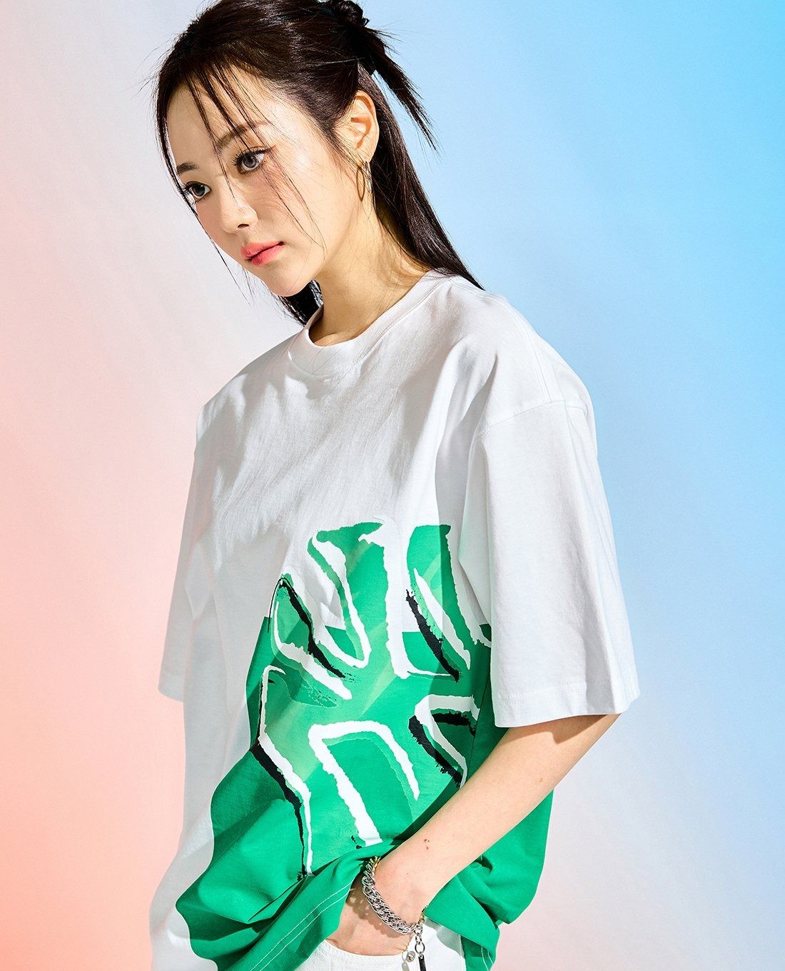  1709 - HÀNG CHÍNH HÃNG - ÁO THUN MLB -  NY Pop Art Graphic- TRẮNG  - CODE: 3ATSL0433 