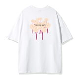  2234 - HÀNG CHÍNH HÃNG - ÁO THUN FIER DE MOI PINK DANDELION SHORT SLEEVE T-SHIRT (WHITE) 