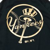  0872- HÀNG CHÍNH HÃNG - ÁO THUN NEW ERA  - NY  CỔ LỌ - ĐEN VÀNG * BLACK* -  CODE: 13331033 
