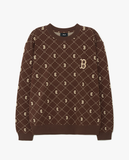  1648 - HÀNG CHÍNH HÃNG - ÁO SWEATER MLB DIA MONOGRAM BOSTON 