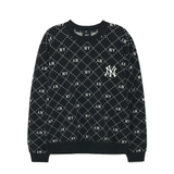  1649 - HÀNG CHÍNH HÃNG - ÁO SWEATER MLB DIA MONOGRAM NEW YORK 