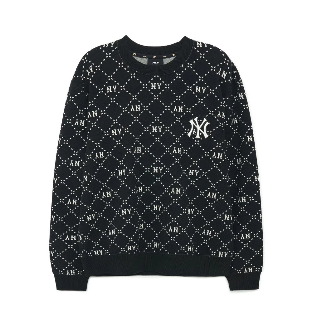  1649 - HÀNG CHÍNH HÃNG - ÁO SWEATER MLB DIA MONOGRAM NEW YORK 