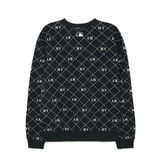  1649 - HÀNG CHÍNH HÃNG - ÁO SWEATER MLB DIA MONOGRAM NEW YORK 