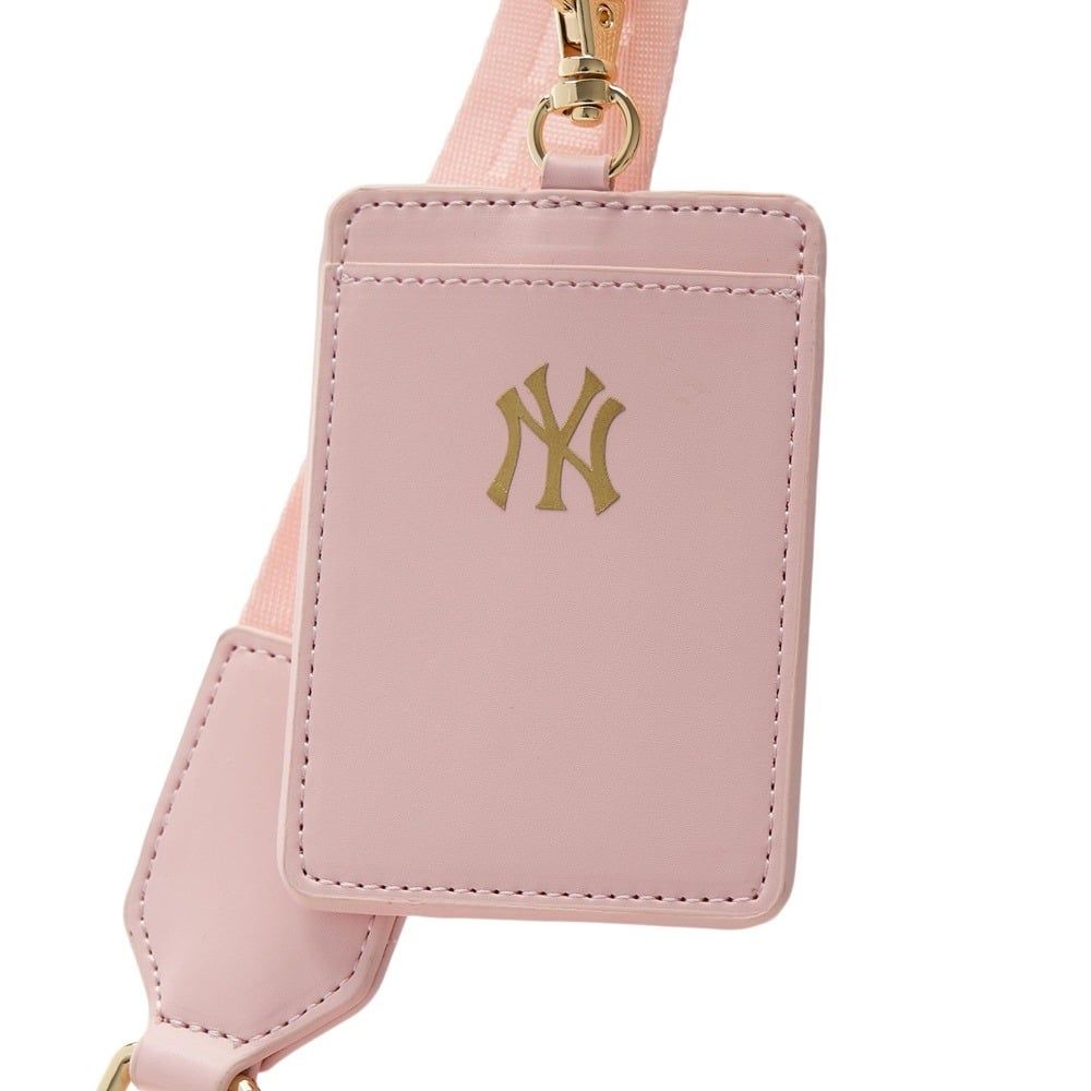  2207 - HÀNG CHÍNH HÃNG - TÚI ĐỰNG THẺ MLB MONOGRAM NY YANKEES *SS24* - PINK - CODE: 7ACRMD04N-50PKM 