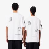  2704 - HÀNG CHÍNH HÃNG - ÁO THUN LACOSTE - LOGO THÊU - TRẮNG - CODE: TH1432 10 001 