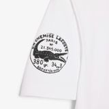  2704 - HÀNG CHÍNH HÃNG - ÁO THUN LACOSTE - LOGO THÊU - TRẮNG - CODE: TH1432 10 001 