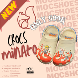  2288 - HÀNG CHÍNH HÃNG - CLOG UNISEX CROCS BAYA NARUTO - TRẮNG KEM 