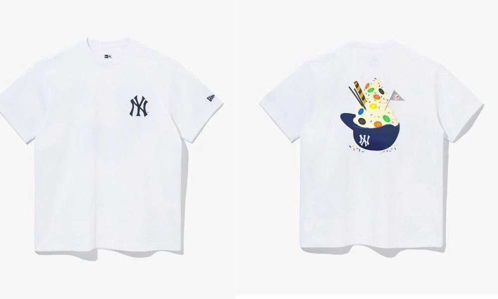  0971 - HÀNG CHÍNH HÃNG - ÁO THUN NEW ERA -  ÁO NY LOGO LY KEM [TRẮNG] - CODE: 13086606 