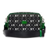  1237 - HÀNG CHÍNH HÃNG - Túi Đeo Chéo MLB Dia Monogram ( Lớn ) Cross New York Yankees - Black  - Code : 3ACRM013N-50BKS 
