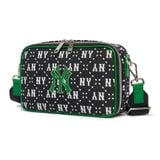  1237 - HÀNG CHÍNH HÃNG - Túi Đeo Chéo MLB Dia Monogram ( Lớn ) Cross New York Yankees - Black  - Code : 3ACRM013N-50BKS 