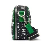  1237 - HÀNG CHÍNH HÃNG - Túi Đeo Chéo MLB Dia Monogram ( Lớn ) Cross New York Yankees - Black  - Code : 3ACRM013N-50BKS 