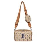  1239 - HÀNG CHÍNH HÃNG - Túi Đeo Chéo MLB Diamond Monogram Jacquard Crossbody Bag - Kem - CODE :3ACRM013N-43SAL 