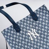  0436 - HÀNG CHÍNH HÃNG - Túi TOTE MLB họa tiết Monogram TOTE Shopping - *Xanh Denim* - Code: 3AORL031N-50NYS 