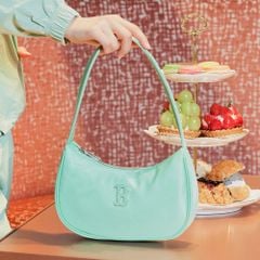★MLB Korea★ Nylon hobo bag B LKhaki 3ABQS032N-43KAL ○MLB○ トレンド Nylon ホーボーバッグ BRS (L.KHAKI) (MLB