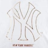  0855 - HÀNG CHÍNH HÃNG - ÁO THUN NEW ERA - LOGO NY  VIỀN GOLD TRẮNG - *WHITE* - Code: 12360541 