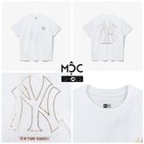  0855 - HÀNG CHÍNH HÃNG - ÁO THUN NEW ERA - LOGO NY  VIỀN GOLD TRẮNG - *WHITE* - Code: 12360541 