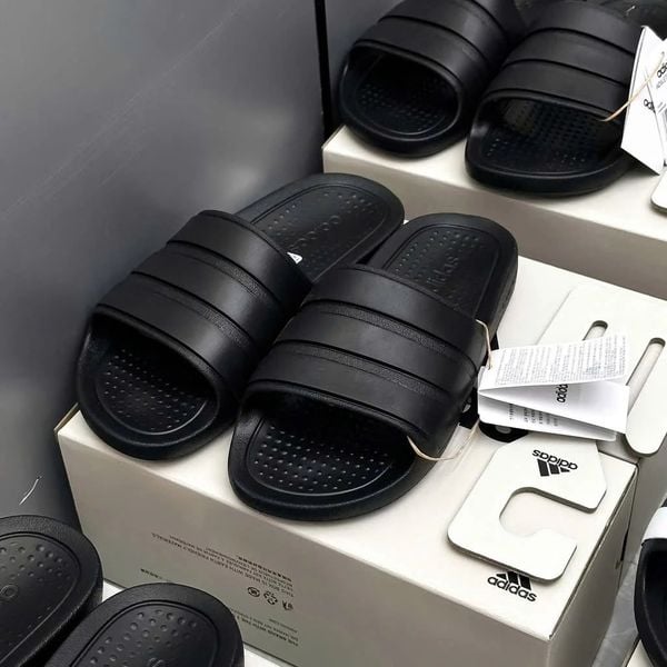  2671 - HÀNG CHÍNH HÃNG - DÉP ADIDAS FLOW - ĐEN FULL - CODE: IF4134 