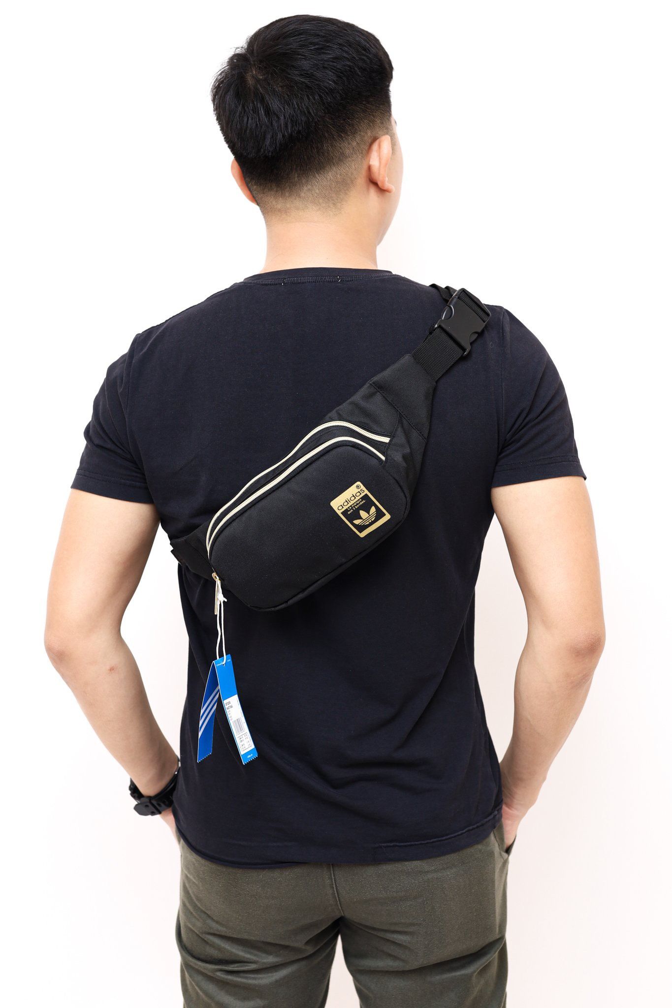 adidas Originals Premium Essentials Waist Pack Black | Dressinn