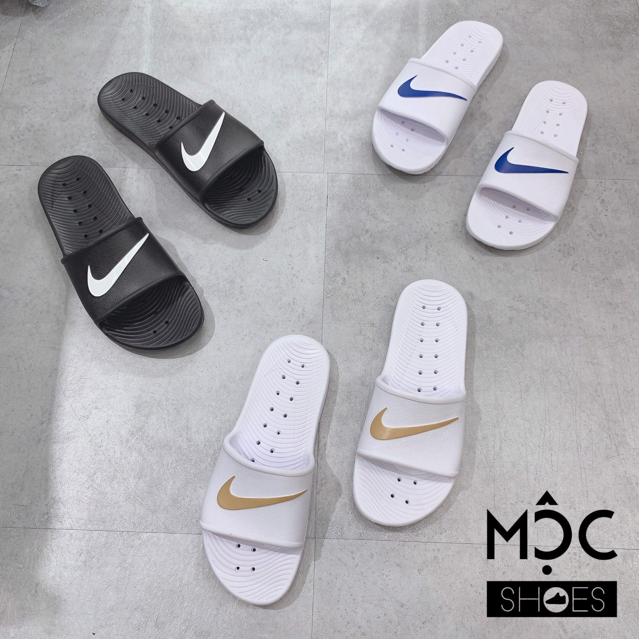  0051 - HÀNG CHÍNH HÃNG - DÉP NIKE KAWA SHOWER - *WHITE/YELLOW LOGO* - 2021** - Code: 832528 