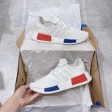  0184 - HÀNG CHÍNH HÃNG - GIÀY ADIDAS NMD (11) - TPU - Trắng - Cục Xanh + Đỏ 