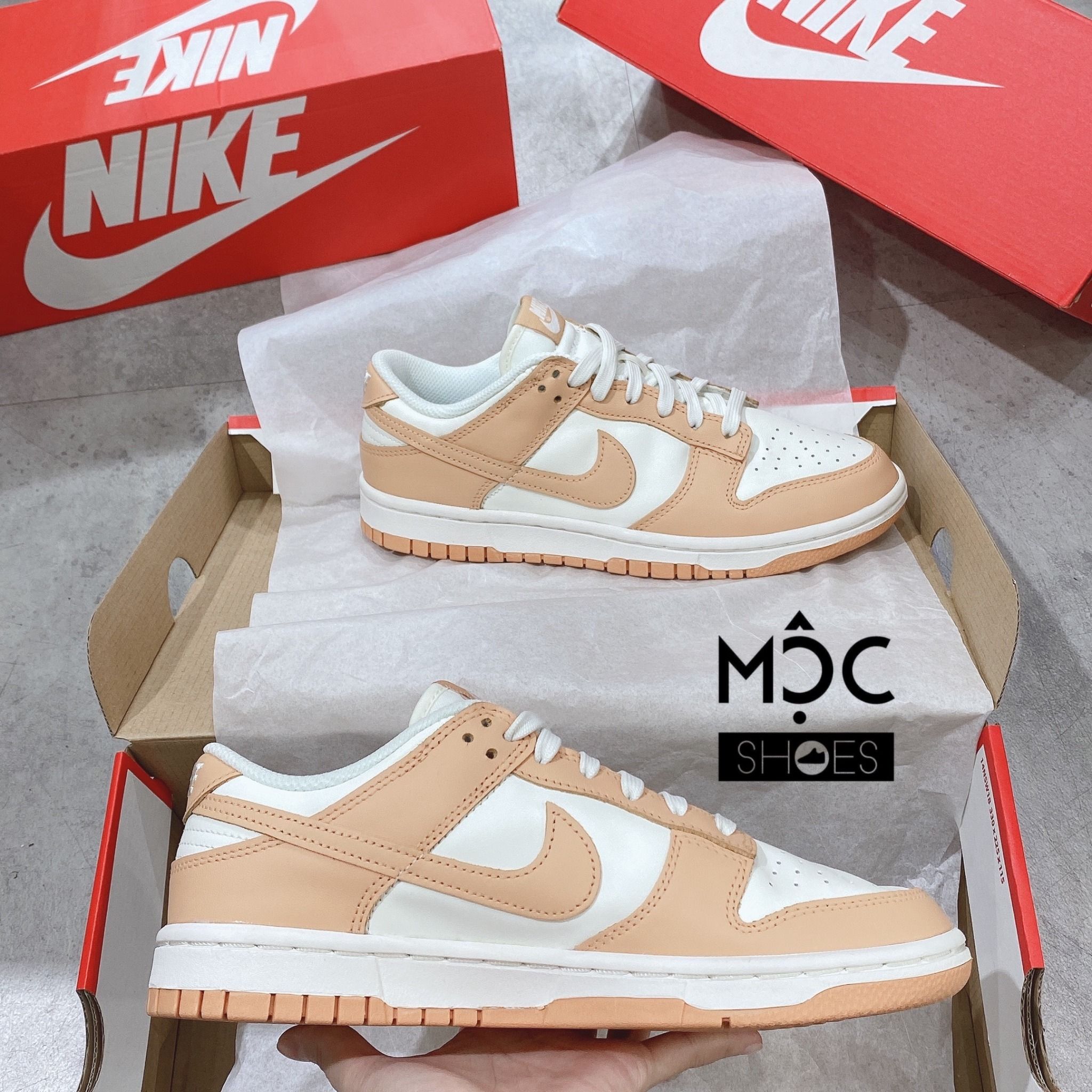  0205 - HÀNG CHÍNH HÃNG - GIÀY NIKE DUNK LOW- *CAM NHẠT* - 2022** - Code: (1) 