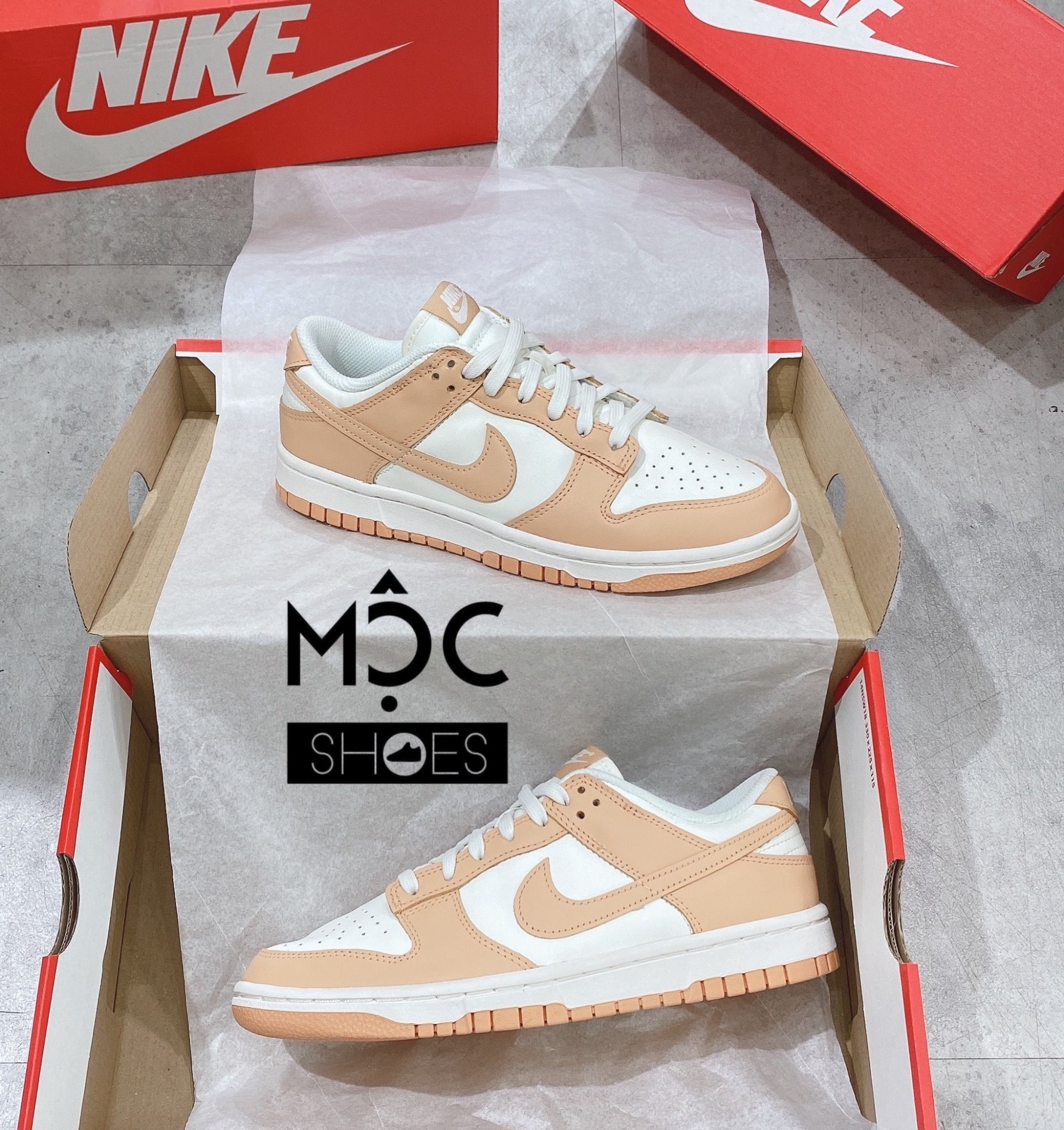  0205 - HÀNG CHÍNH HÃNG - GIÀY NIKE DUNK LOW- *CAM NHẠT* - 2022** - Code: (1) 