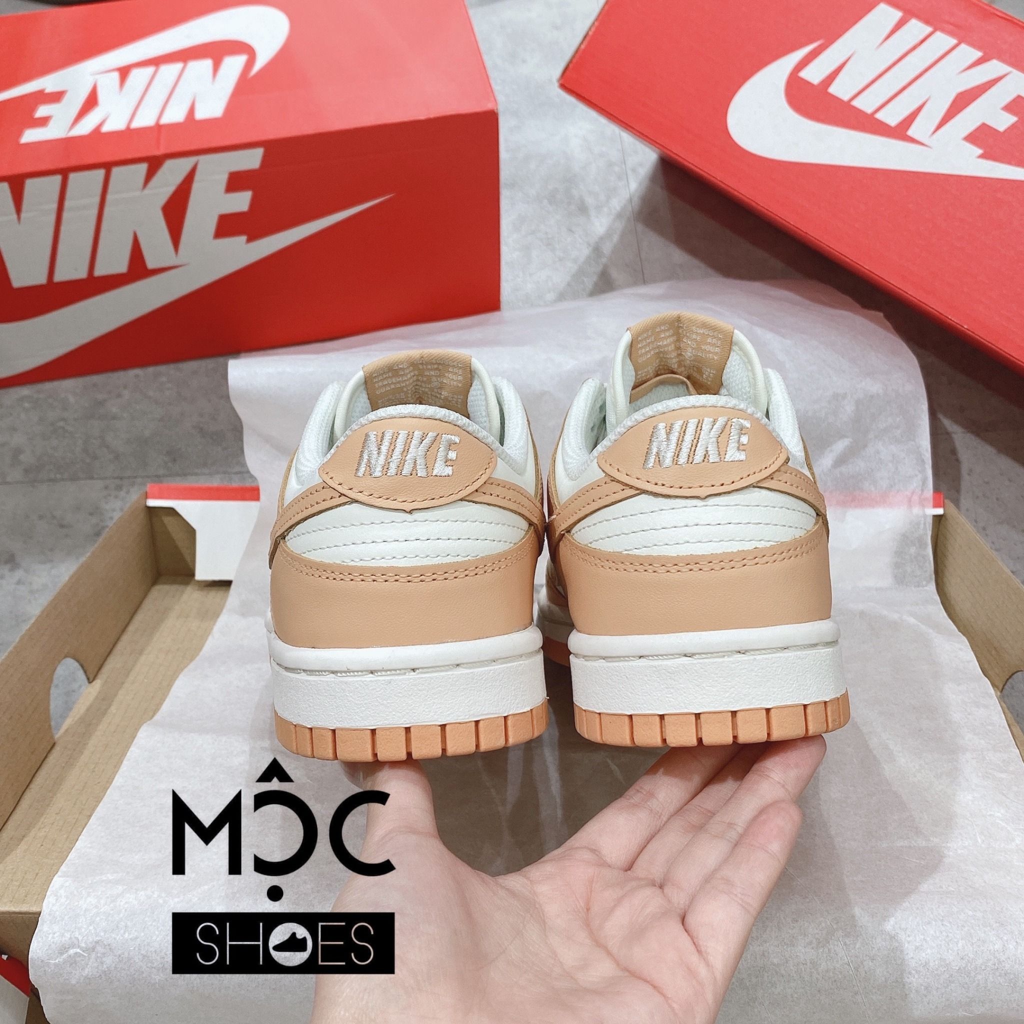  0205 - HÀNG CHÍNH HÃNG - GIÀY NIKE DUNK LOW- *CAM NHẠT* - 2022** - Code: (1) 