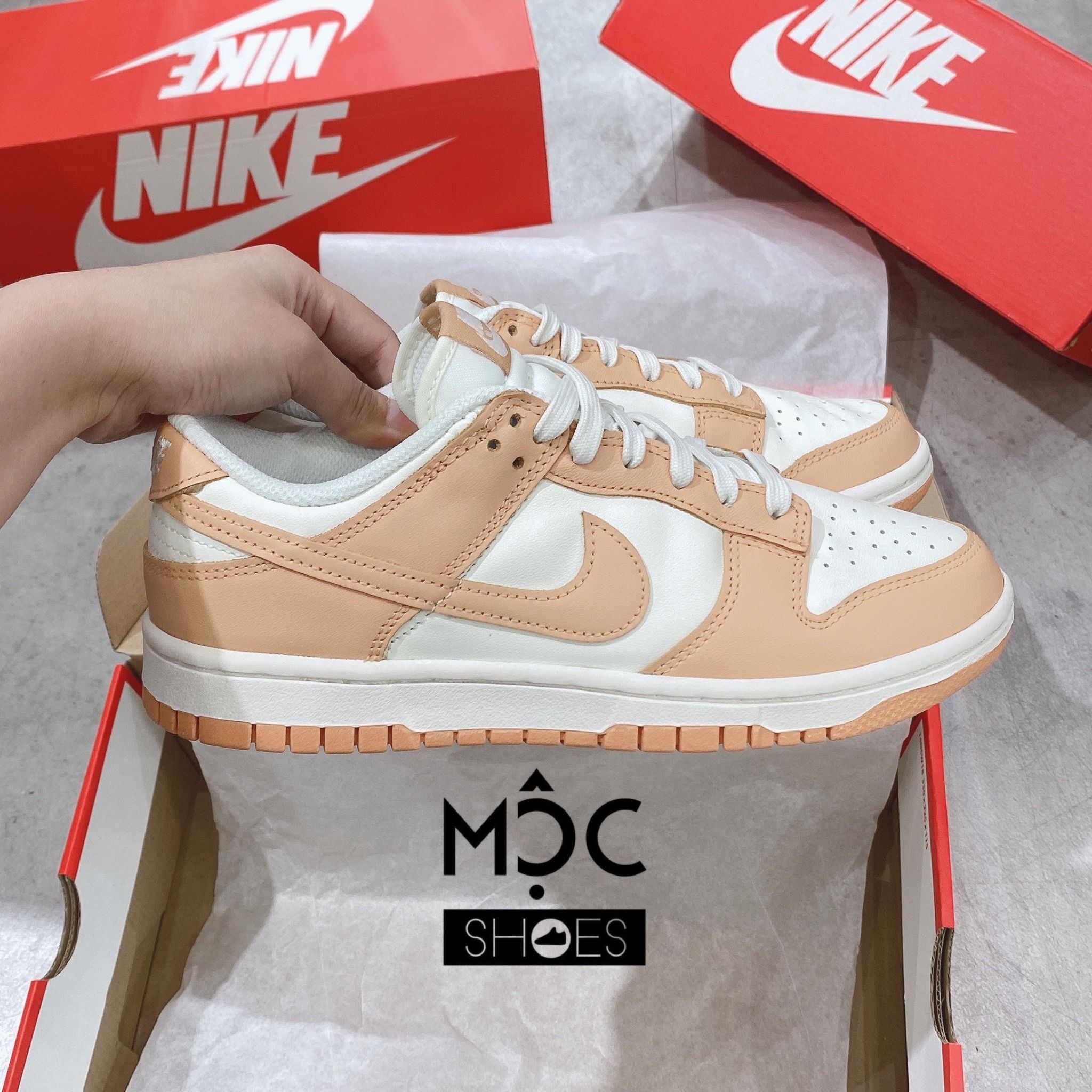  0205 - HÀNG CHÍNH HÃNG - GIÀY NIKE DUNK LOW- *CAM NHẠT* - 2022** - Code: (1) 