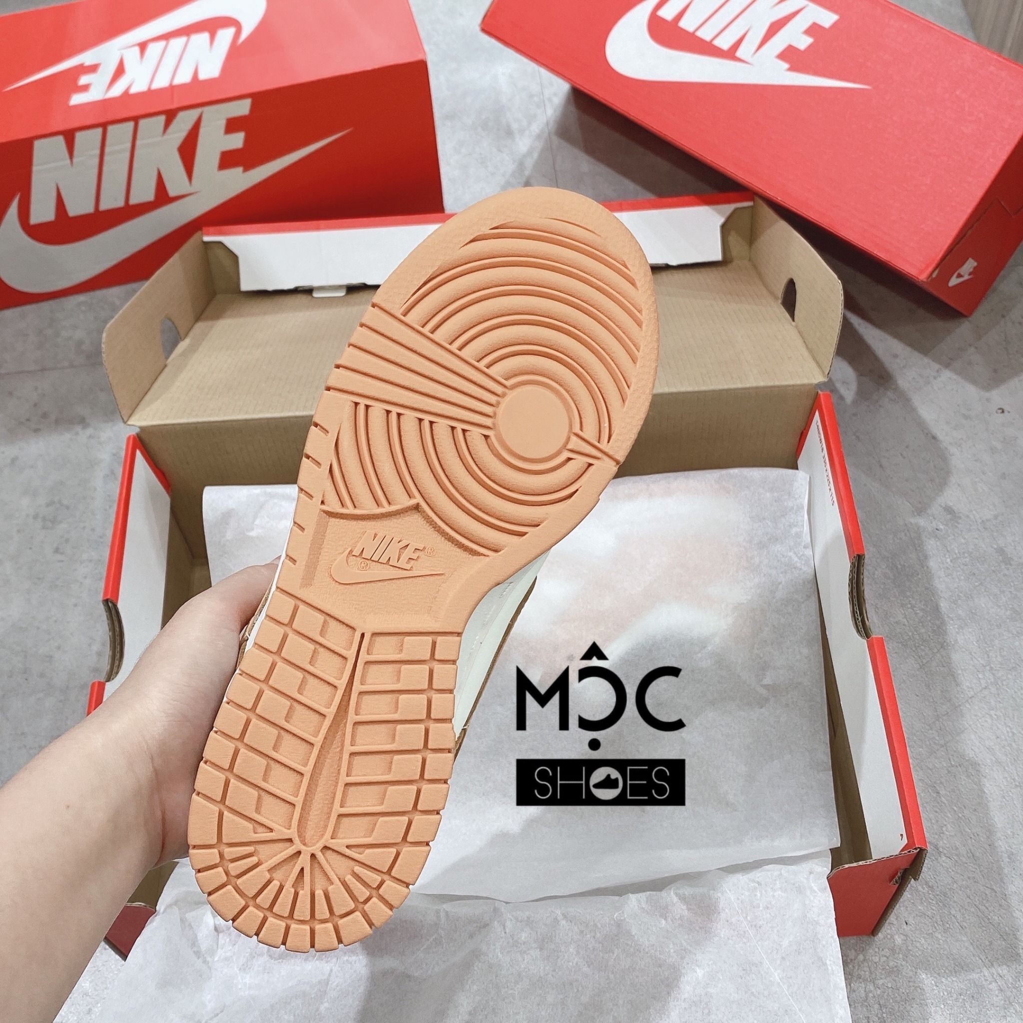  0205 - HÀNG CHÍNH HÃNG - GIÀY NIKE DUNK LOW- *CAM NHẠT* - 2022** - Code: (1) 