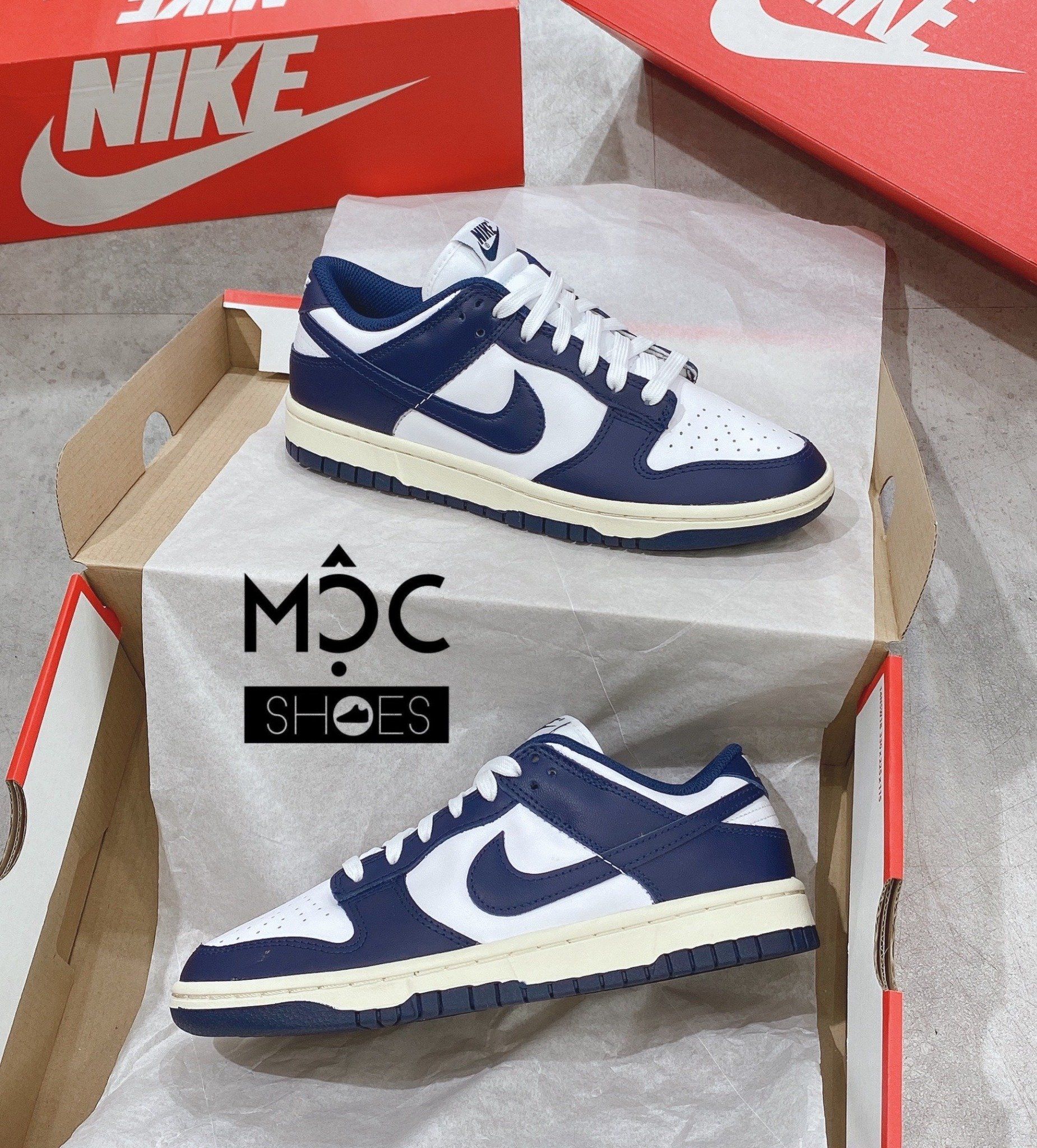  0208 - HÀNG CHÍNH HÃNG - GIÀY NIKE DUNK LOW- *MIDNIGHT NAVY* - 2022** - Code: (4) 