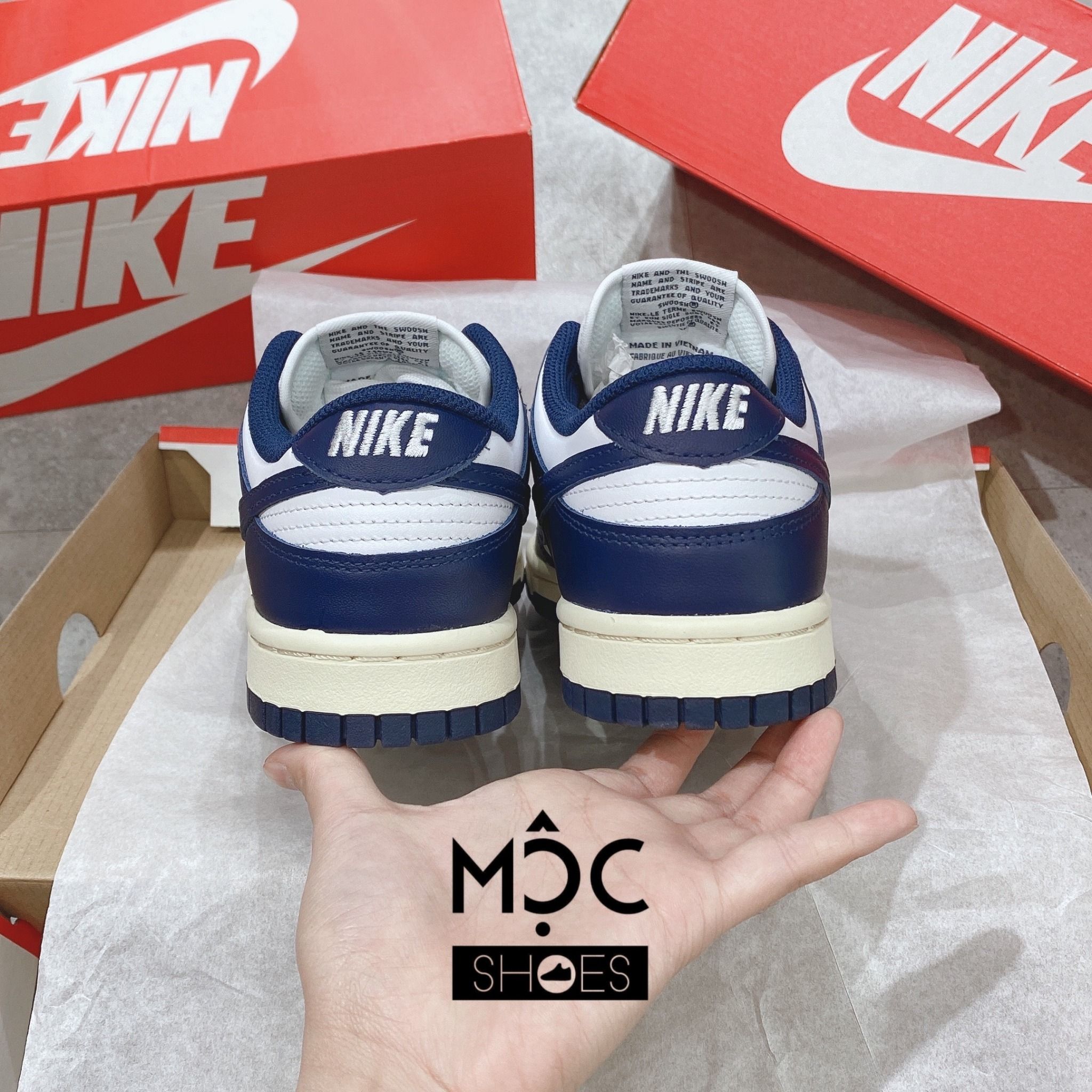 0208 - HÀNG CHÍNH HÃNG - GIÀY NIKE DUNK LOW- *MIDNIGHT NAVY* - 2022** - Code: (4) 