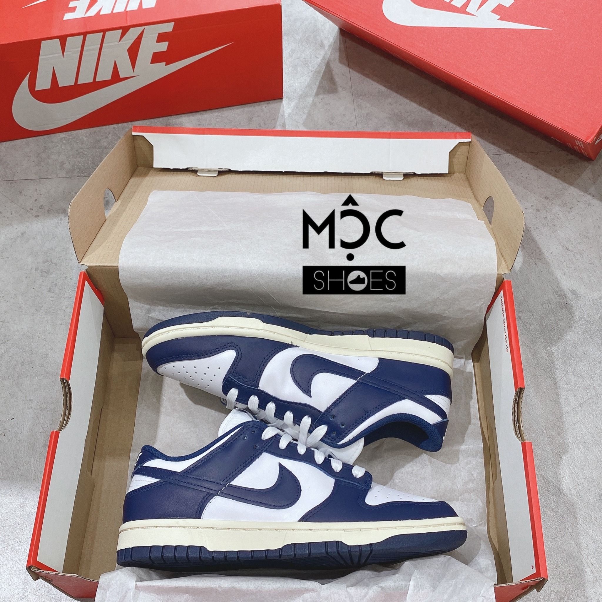  0208 - HÀNG CHÍNH HÃNG - GIÀY NIKE DUNK LOW- *MIDNIGHT NAVY* - 2022** - Code: (4) 