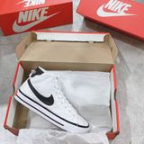  0407 - HÀNG CHÍNH HÃNG - GIÀY NIKECOURT LEGACY CANVAS MID TRẮNG- *BLACK/WHITE* - Code: DD0162-100 