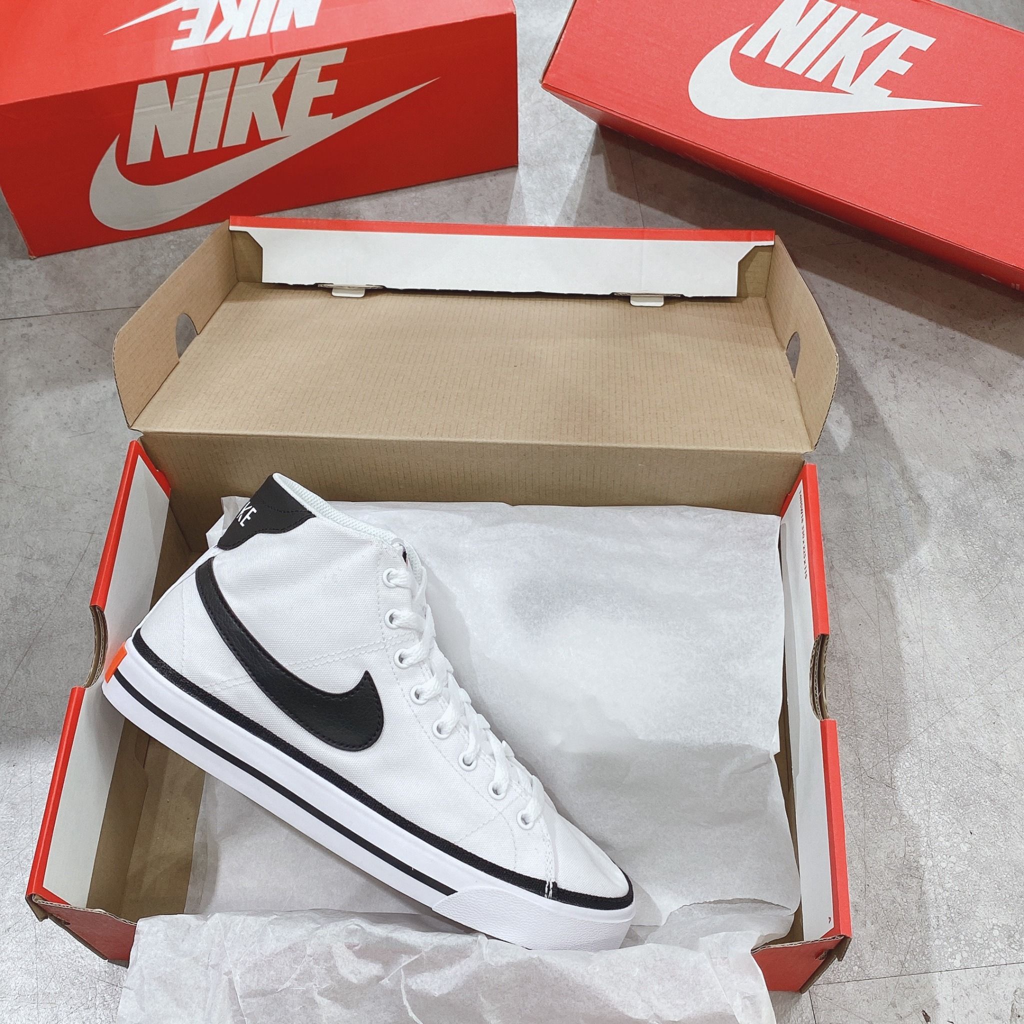  0407 - HÀNG CHÍNH HÃNG - GIÀY NIKECOURT LEGACY CANVAS MID TRẮNG- *BLACK/WHITE* - Code: DD0162-100 