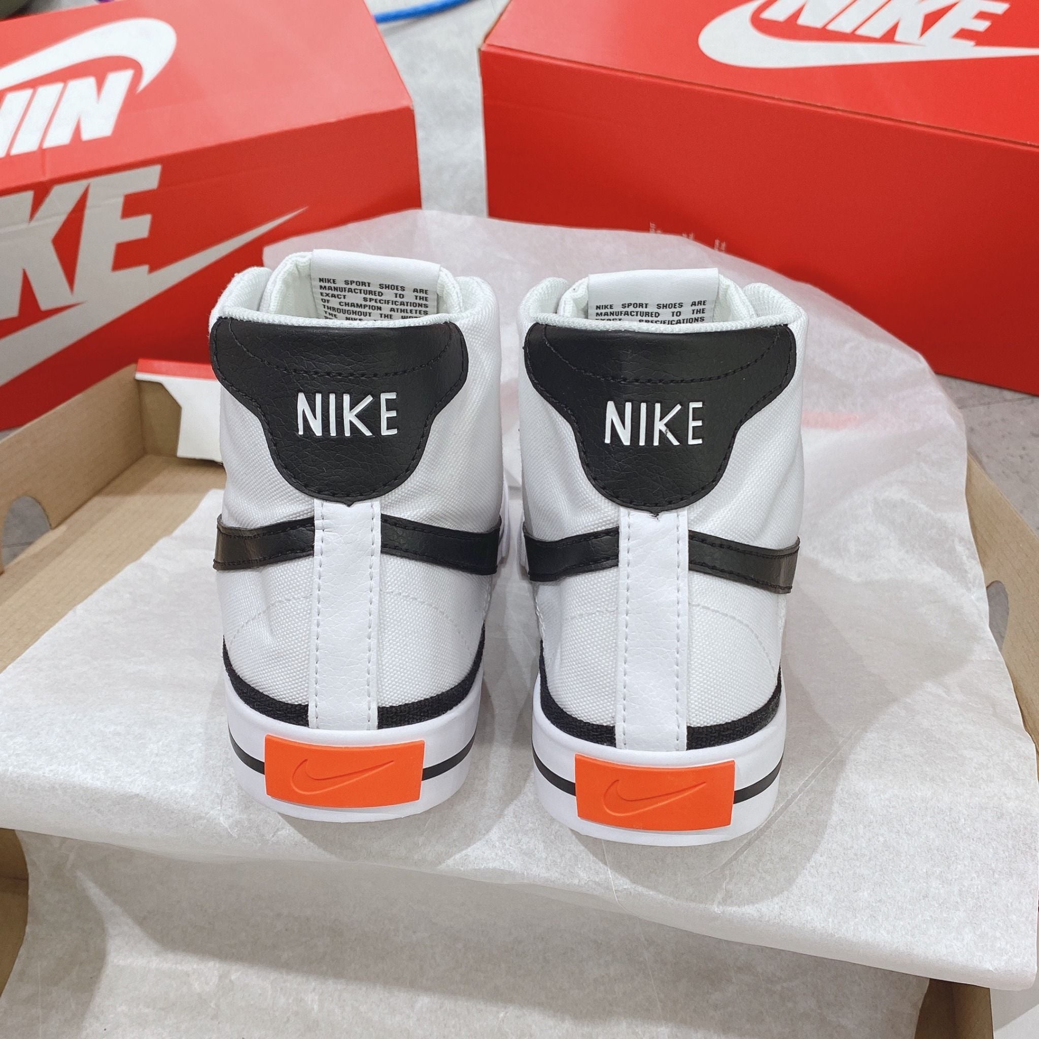  0407 - HÀNG CHÍNH HÃNG - GIÀY NIKECOURT LEGACY CANVAS MID TRẮNG- *BLACK/WHITE* - Code: DD0162-100 