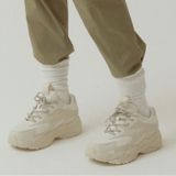  0236 - HÀNG CHÍNH HÃNG - GIÀY SNEAKER MLB CHUNKY LITE - NEW YORK - BE MỜ - *Beige* - 2021** - Code: 3ASHC311N-50IVS (1) 