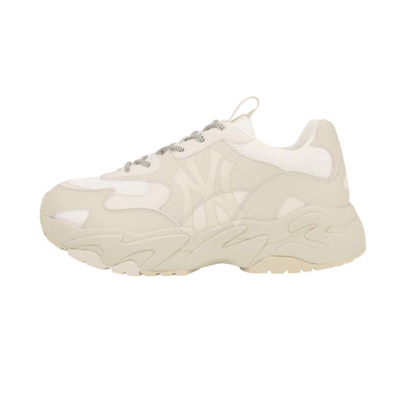  0236 - HÀNG CHÍNH HÃNG - GIÀY SNEAKER MLB CHUNKY LITE - NEW YORK - BE MỜ - *Beige* - 2021** - Code: 3ASHC311N-50IVS (1) 