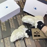  0236 - HÀNG CHÍNH HÃNG - GIÀY SNEAKER MLB CHUNKY LITE - NEW YORK - BE MỜ - *Beige* - 2021** - Code: 3ASHC311N-50IVS (1) 