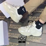  0236 - HÀNG CHÍNH HÃNG - GIÀY SNEAKER MLB CHUNKY LITE - NEW YORK - BE MỜ - *Beige* - 2021** - Code: 3ASHC311N-50IVS (1) 
