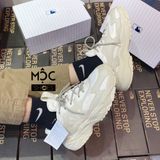  0215 - HÀNG CHÍNH HÃNG - GIÀY SNEAKER MLB CHUNKY LITE - NEW YORK - XÁM - *Beige* - 2021** - Code: 32SHC3111 (1) 