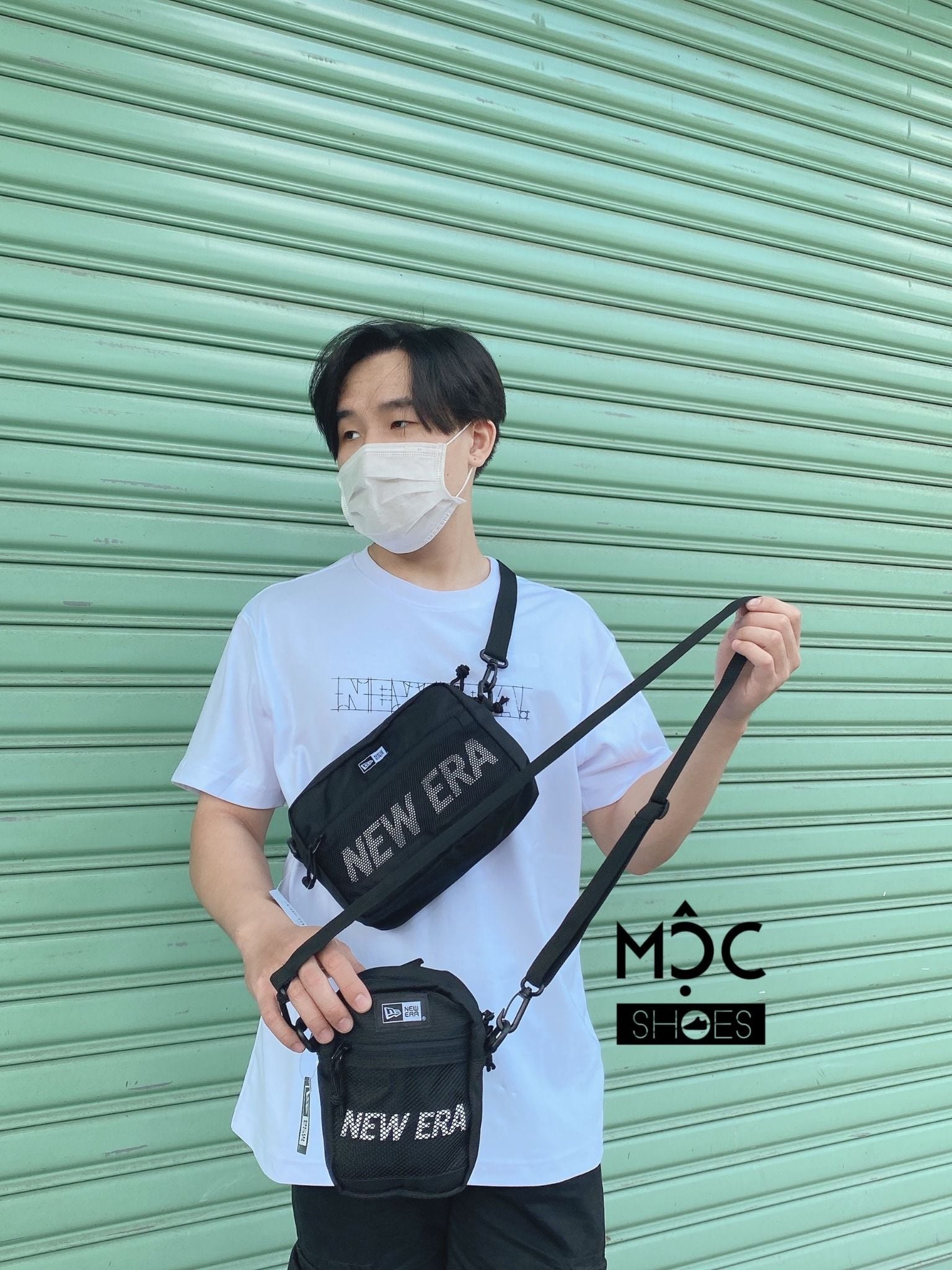  0218 - HÀNG CHÍNH HÃNG - TÚI ĐEO CHÉO NEW ERA - Shoulder Bag  - *BLACK* - 2022** - Code: 