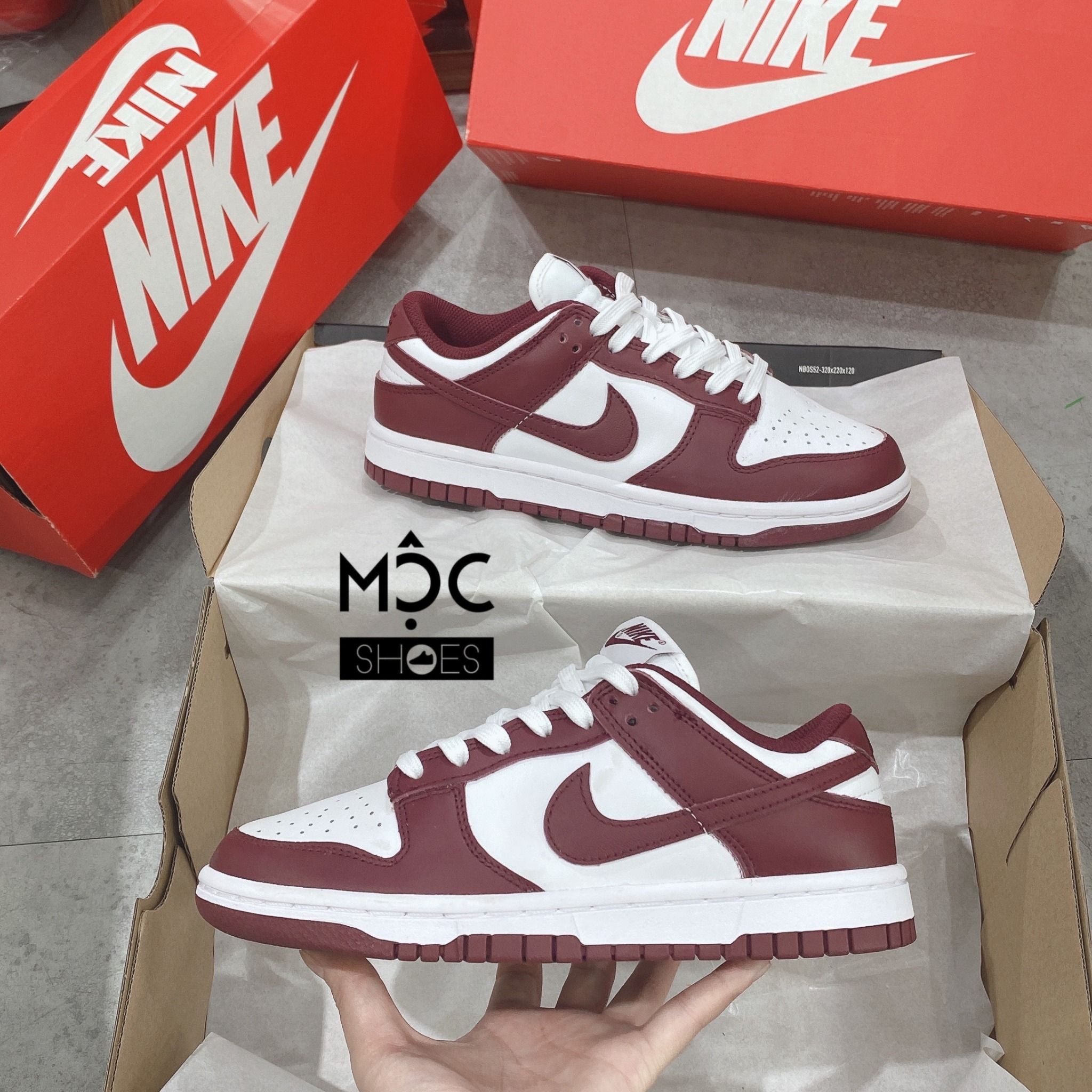  0220 - HÀNG CHÍNH HÃNG - GIÀY NIKE DUNK LOW- *TEAM RED* - 2022** - Code: (6) 