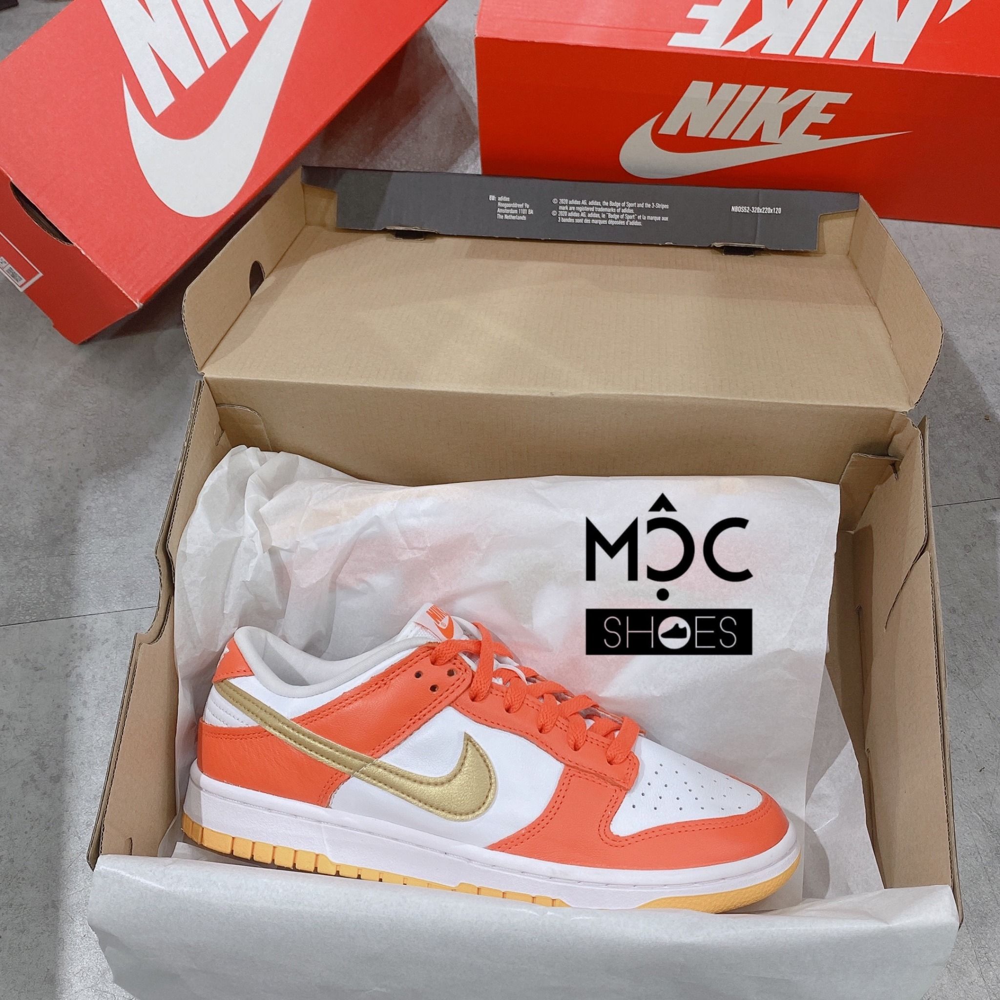  0221 - HÀNG CHÍNH HÃNG - GIÀY NIKE DUNK LOW- *Golden Orange* - 2022** - Code: (7) 