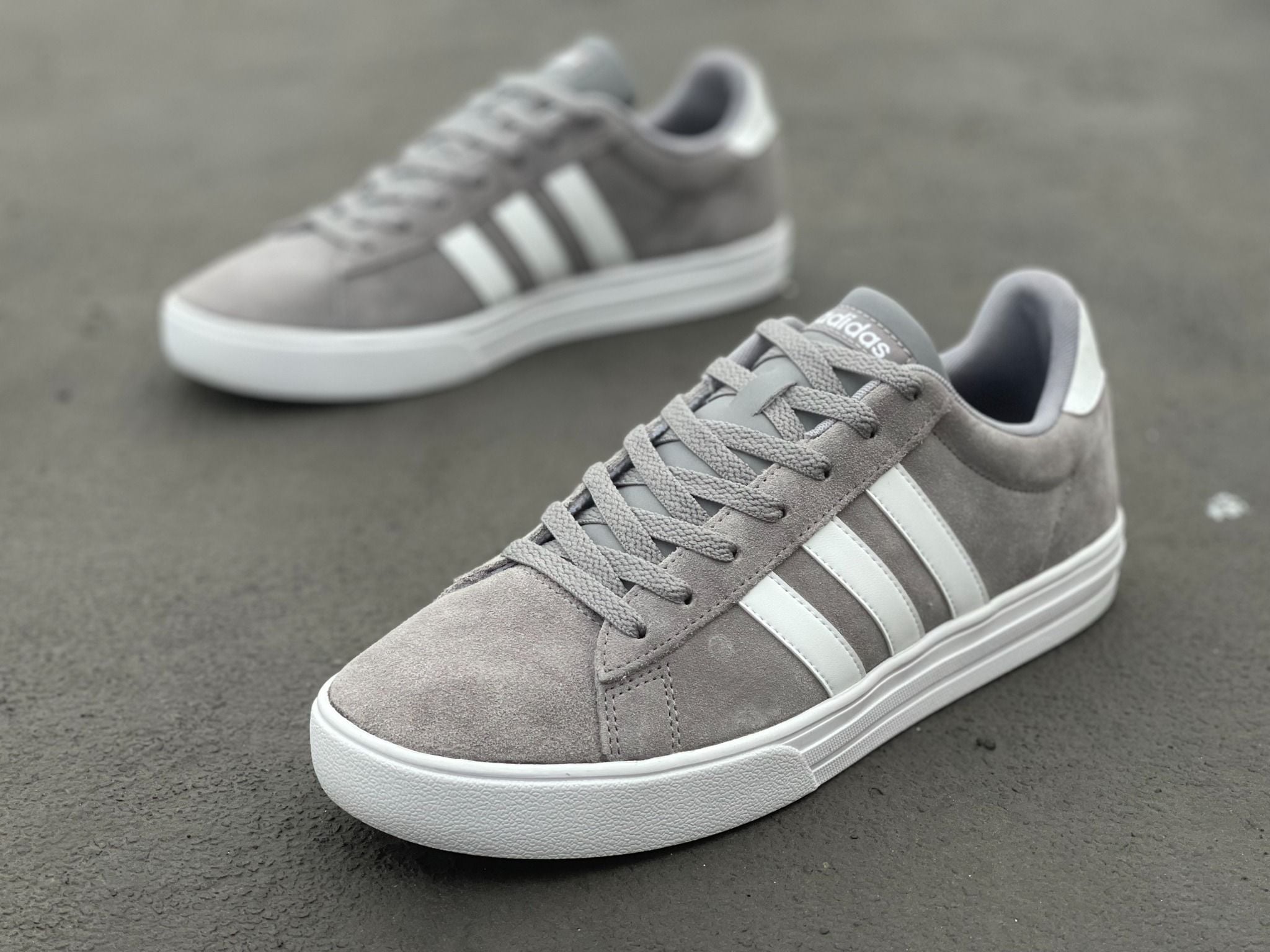  0233 - HÀNG CHÍNH HÃNG - GIÀY ADIDASA DAILY 2.0 - XÁM SỌC TRẮNG- *3 SỌC TRẮNG* - 2022** - Code: DB0156 